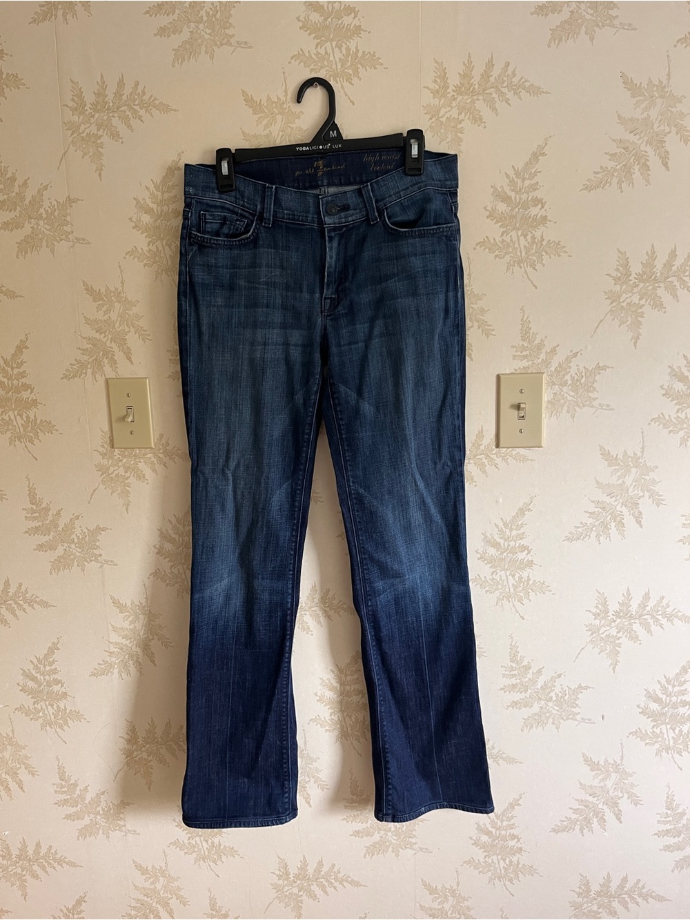 7 For All Mankind Dark Blue Bootcut Jeans